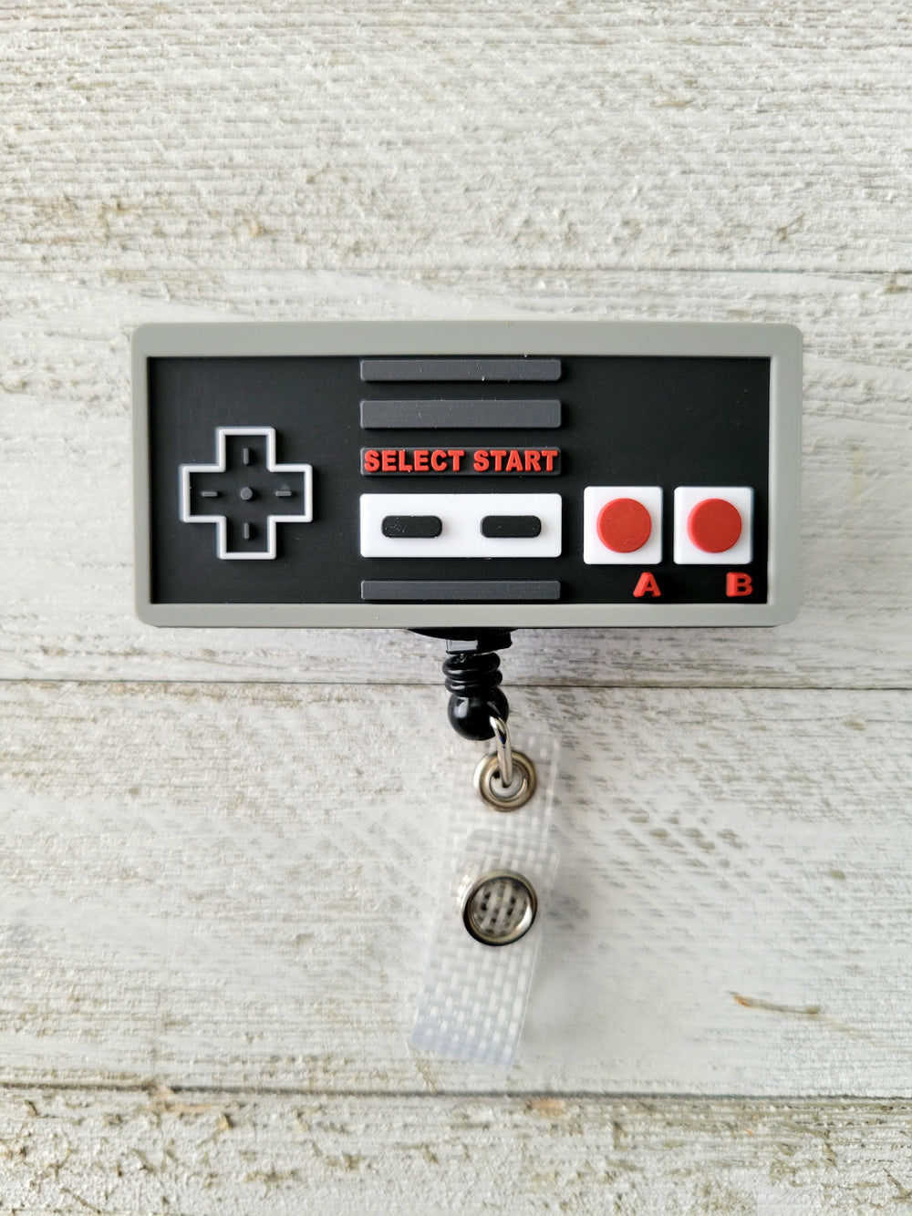 Original Nintendo Nostalgia Controller ID Retractable Badge Reel