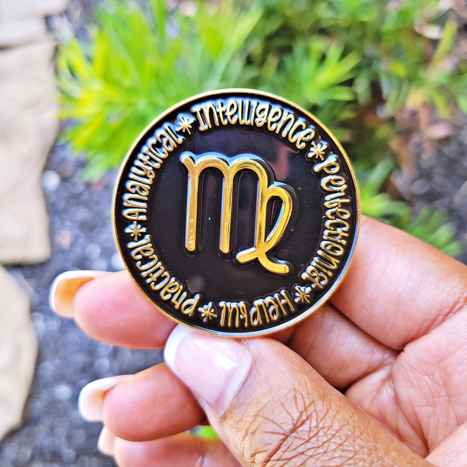 Virgo the Perfectionist Zodiac Badge