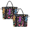 Black Healthcare Cuties Zipper Tote