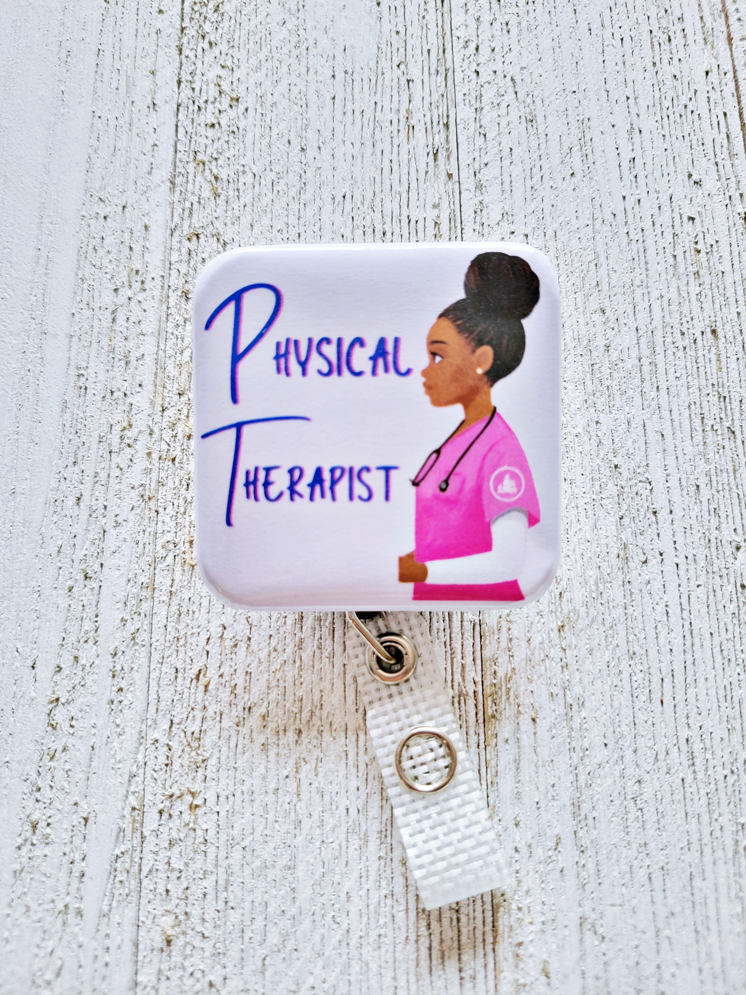 Physical /Occupational Therapy PT OT Retractable ID Badge Reel